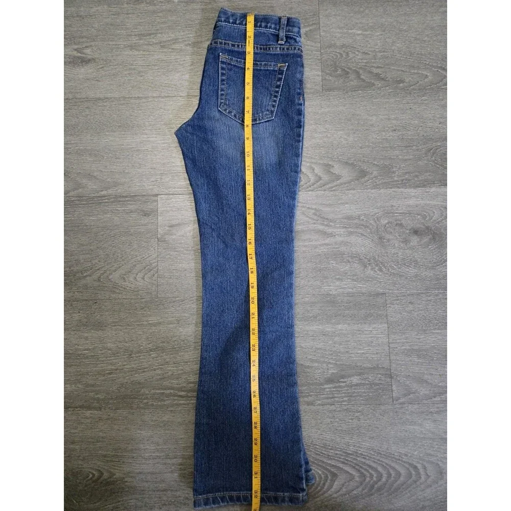 The Children's Place Bootcut Jeans Girls Size 10 Blue Stretch Denim 28x31